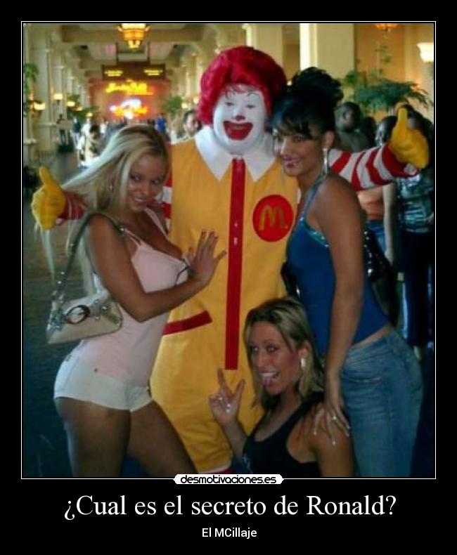 carteles ronald mcillaje mcdonalds desmotivaciones