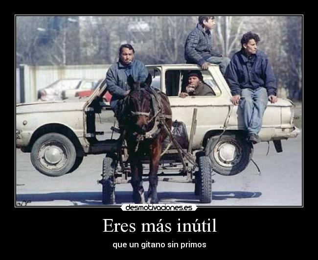 carteles gitano primos inutil desmotivaciones