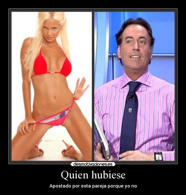 Quien hubiese - Apostado por esta pareja porque yo no