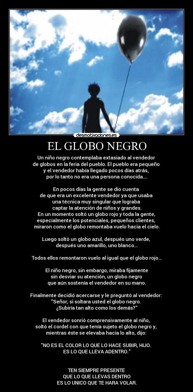 carteles globo negro nino negro discrminacion desmotivaciones