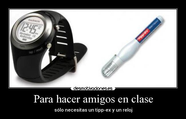 Para hacer amigos en clase - 