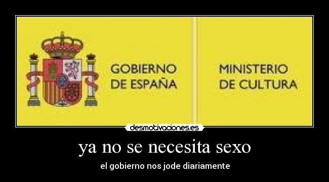 ya no se necesita sexo -