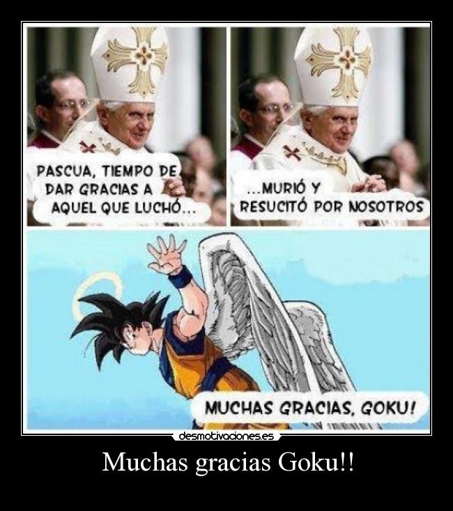 Muchas gracias Goku!! -