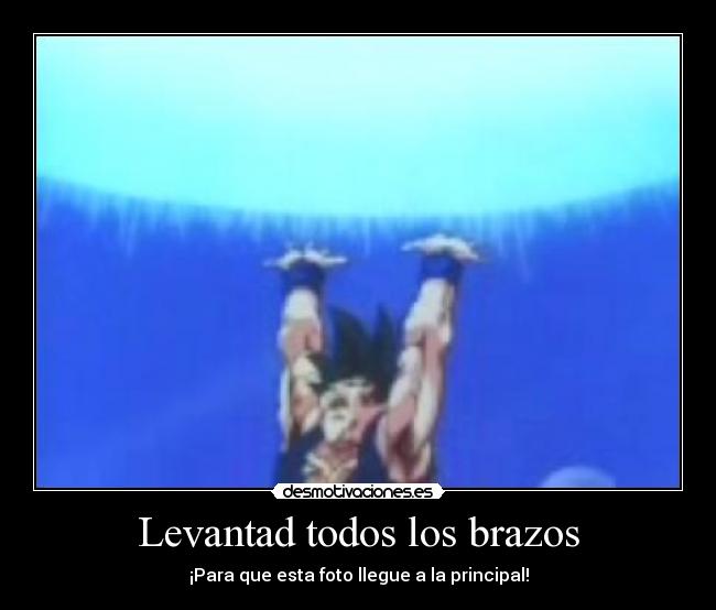 Levantad todos los brazos - ¡Para que esta foto llegue a la principal!
