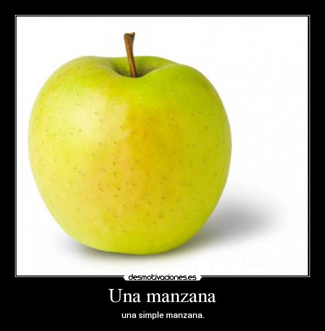Una manzana -