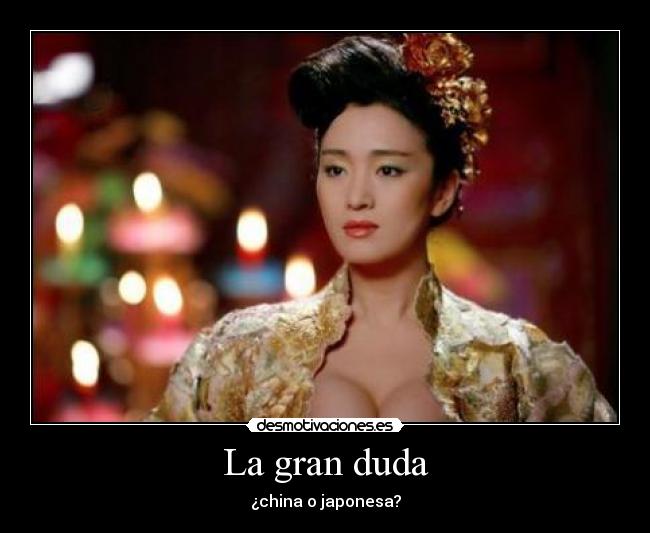 La gran duda - ¿china o japonesa?