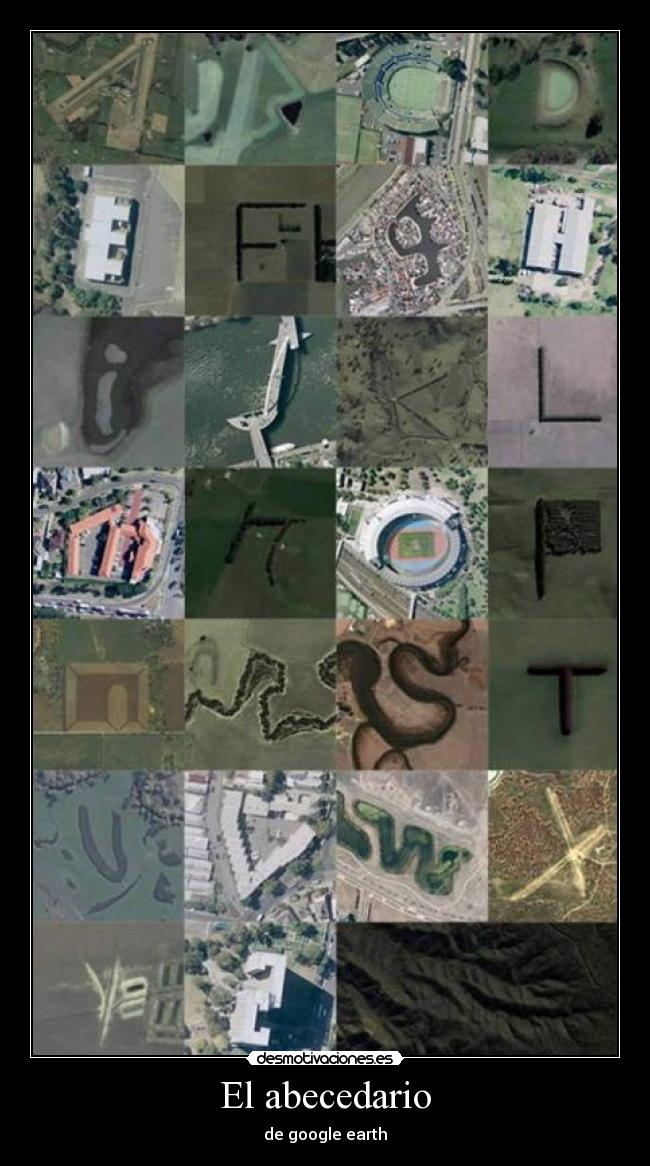 El abecedario - de google earth