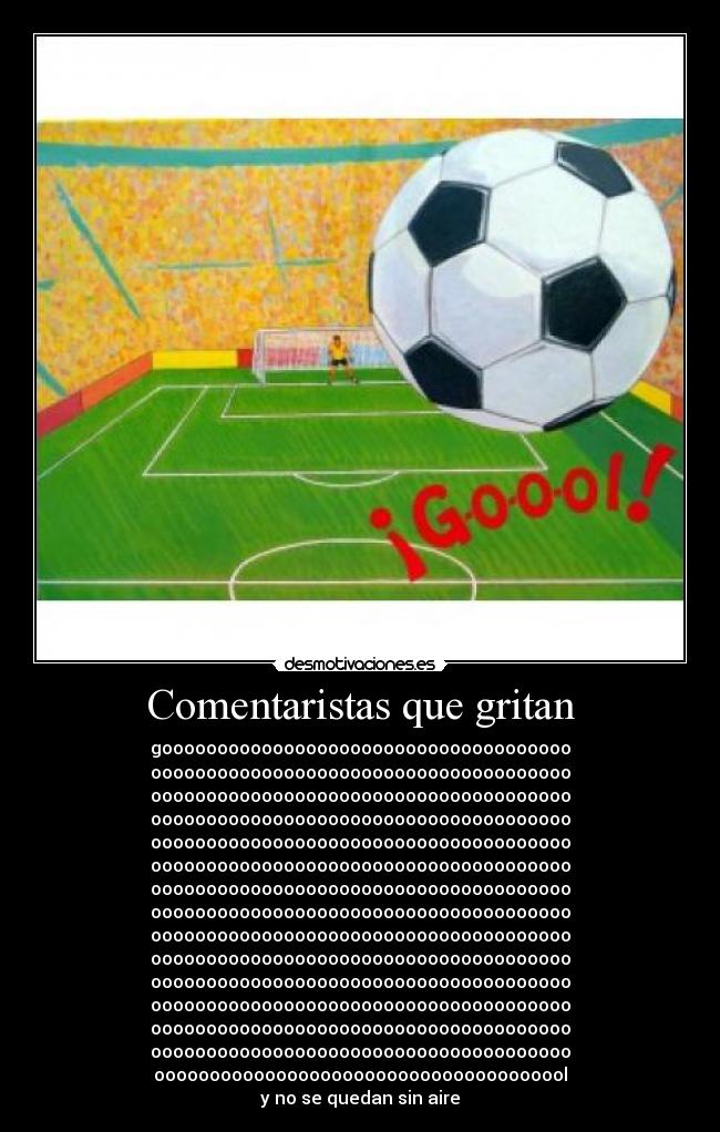 Comentaristas que gritan - 