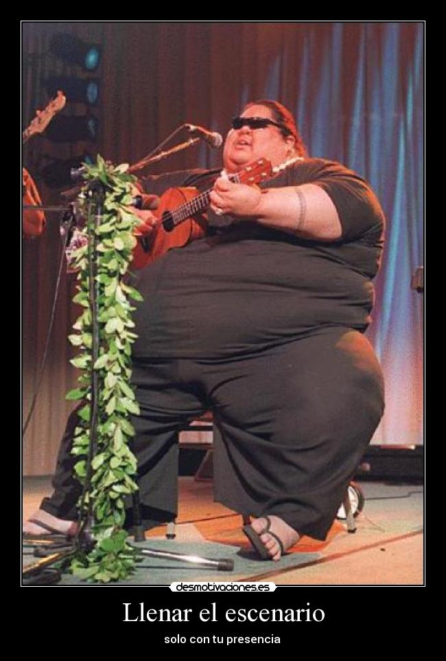 Llenar el escenario - solo con tu presencia 