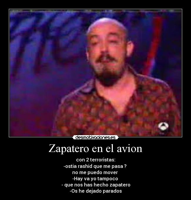 Zapatero en el avion -