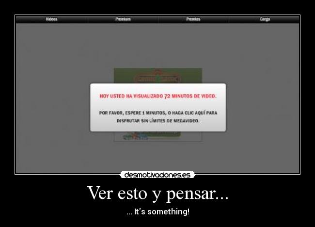 Ver esto y pensar... -