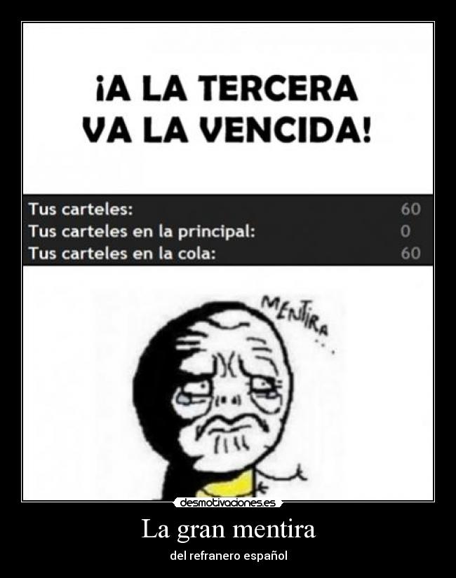 La gran mentira - del refranero español