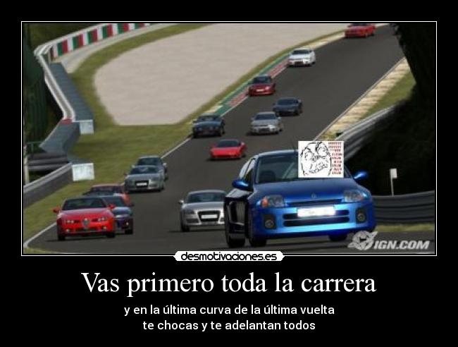 Vas primero toda la carrera - 