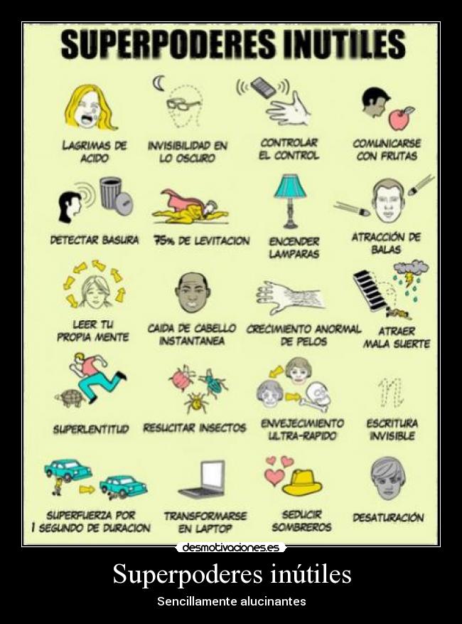 Superpoderes inútiles -