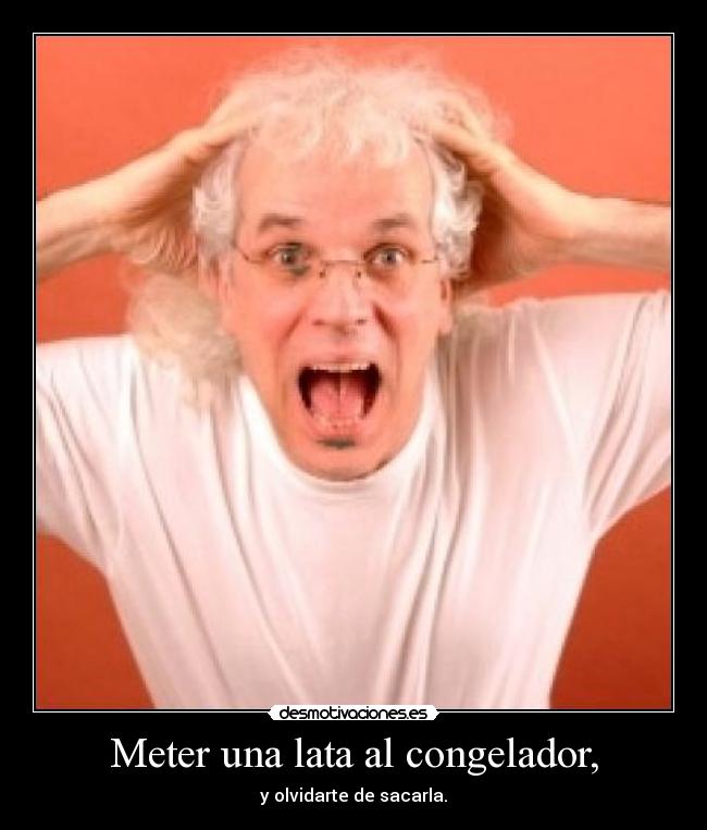 Meter una lata al congelador, - 