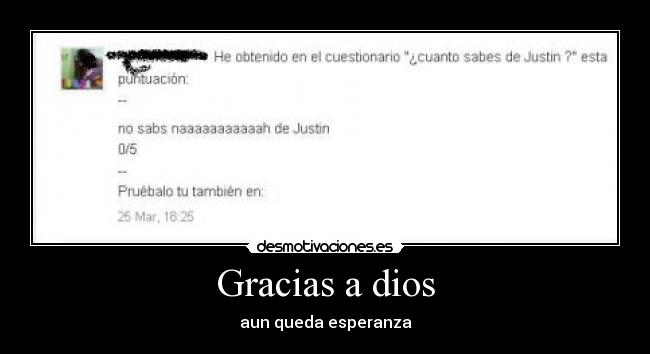 Gracias a dios - aun queda esperanza