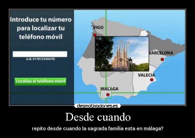 Desde cuando - repito desde cuando la sagrada familia esta en málaga?