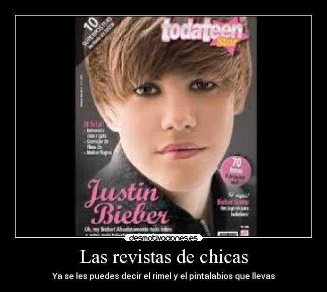 Las revistas de chicas - Ya se les puedes decir el rimel y el pintalabios que llevas