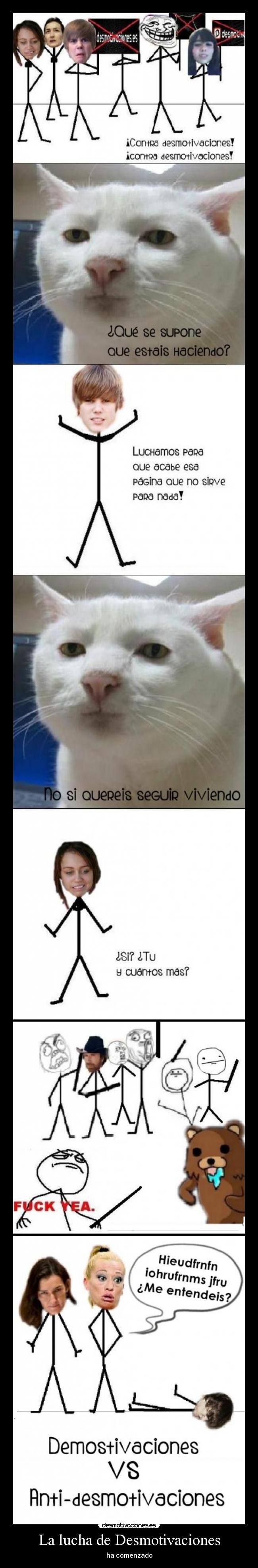 La lucha de Desmotivaciones -