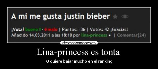 Lina-princess es tonta  - 