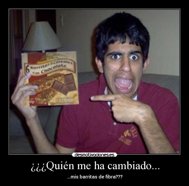 ¿¿¿Quién me ha cambiado... - ...mis barritas de fibra???