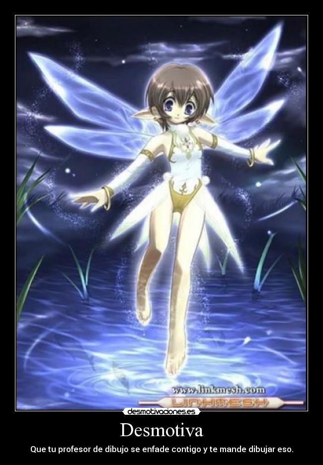 Desmotiva - Que tu profesor de dibujo se enfade contigo y te mande dibujar eso.