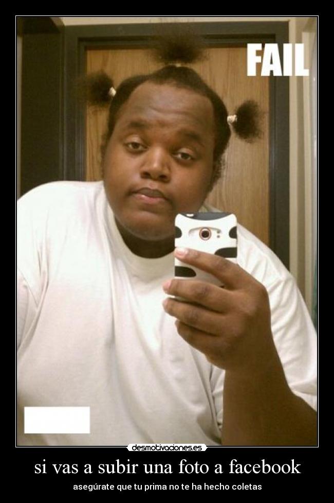 si vas a subir una foto a facebook -