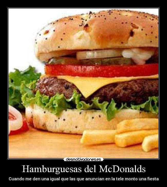 Hamburguesas del McDonalds - 