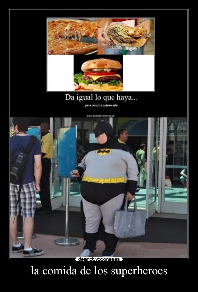 la comida de los superheroes - 
