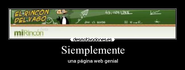 Siemplemente - una página web genial