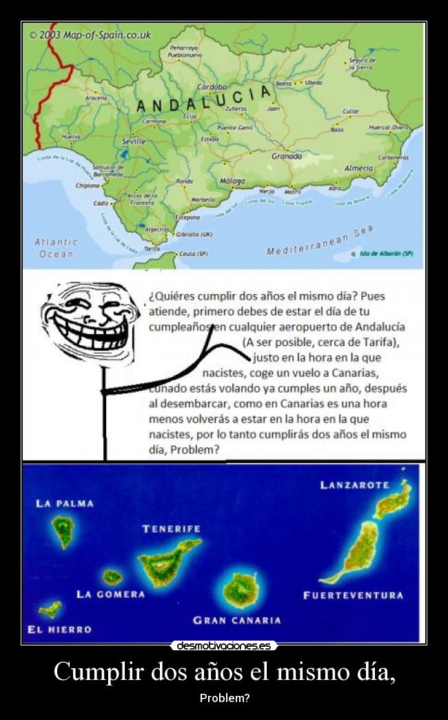 Cumplir dos años el mismo día, - 
