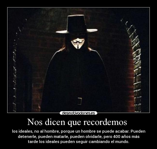 Nos dicen que recordemos -