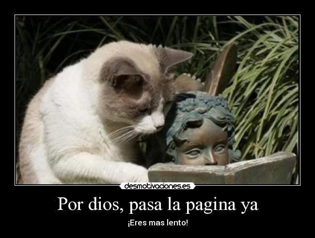 Por dios, pasa la pagina ya - 