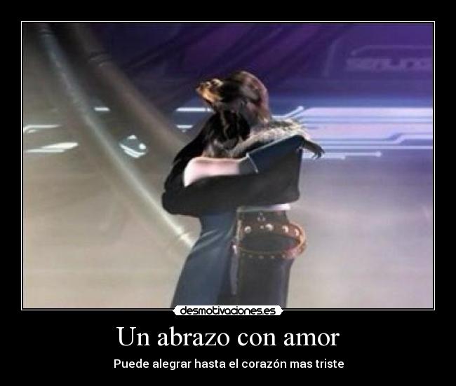 carteles amor final fantasy viii rinoa squall abrazo amor desmotivaciones