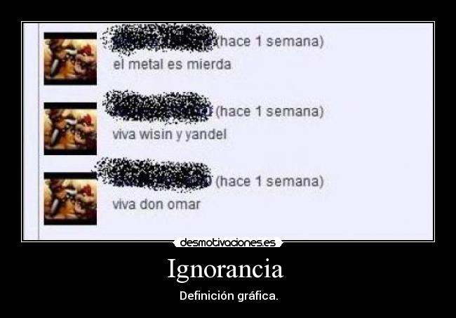 Ignorancia - Definición gráfica.