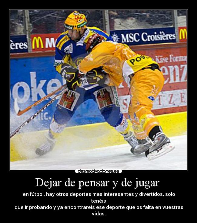 carteles hockey baloncesto artes marciales bolos bicicleta etc desmotivaciones