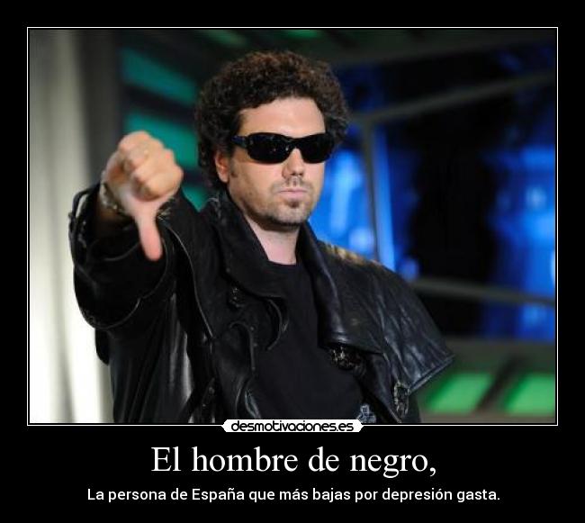 El hombre de negro, -