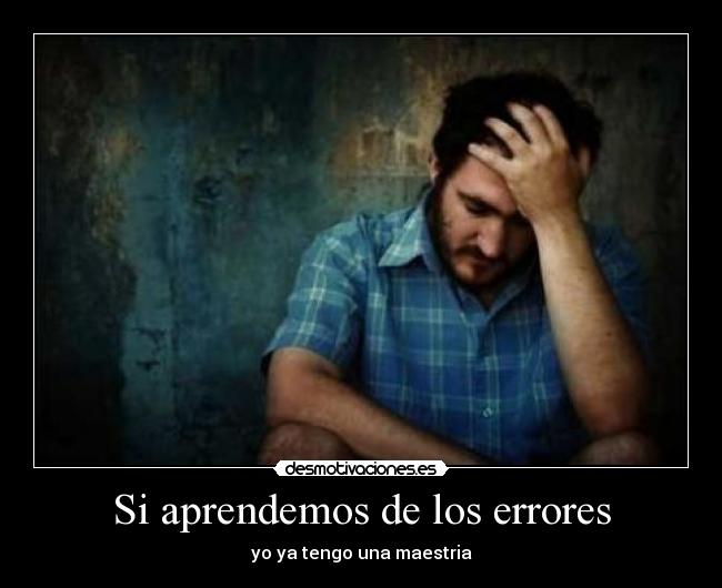 carteles errores desmotivaciones