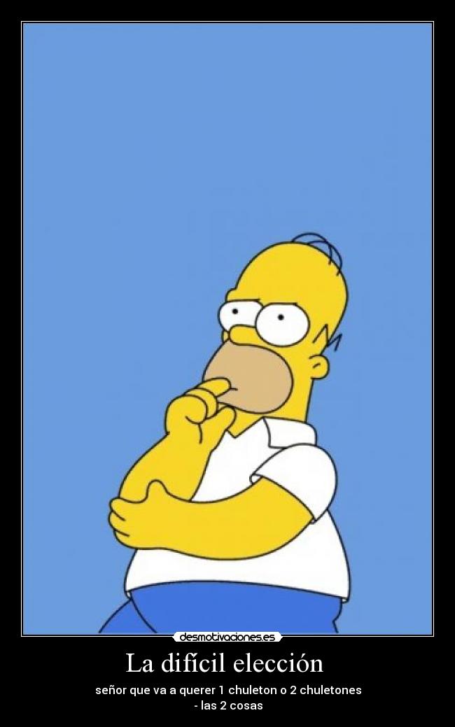 La difícil elección -