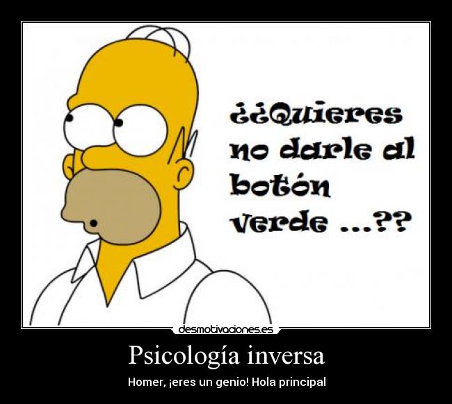 Psicología inversa - 