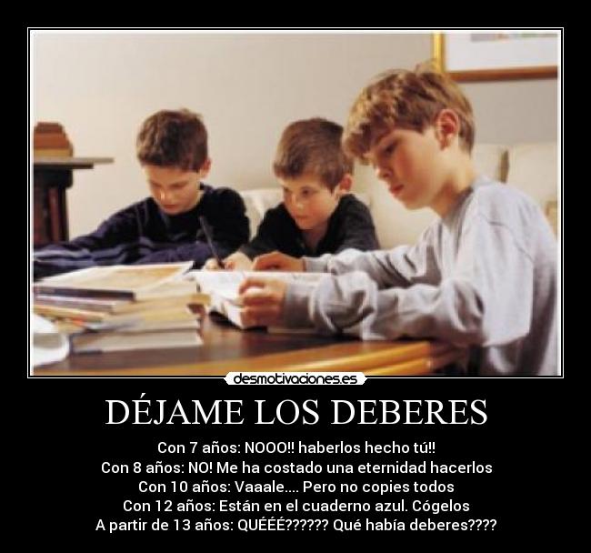 DÉJAME LOS DEBERES -