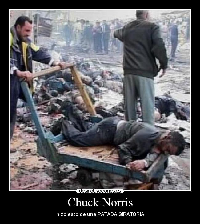 Chuck Norris - hizo esto de una PATADA GIRATORIA