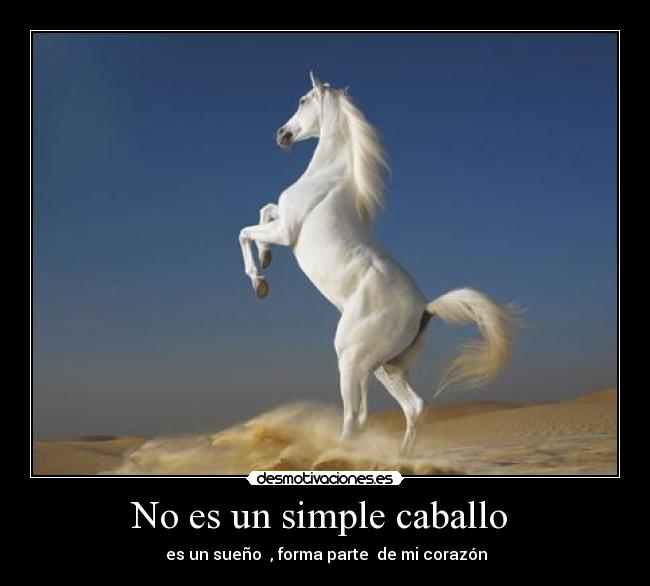 No es un simple caballo -