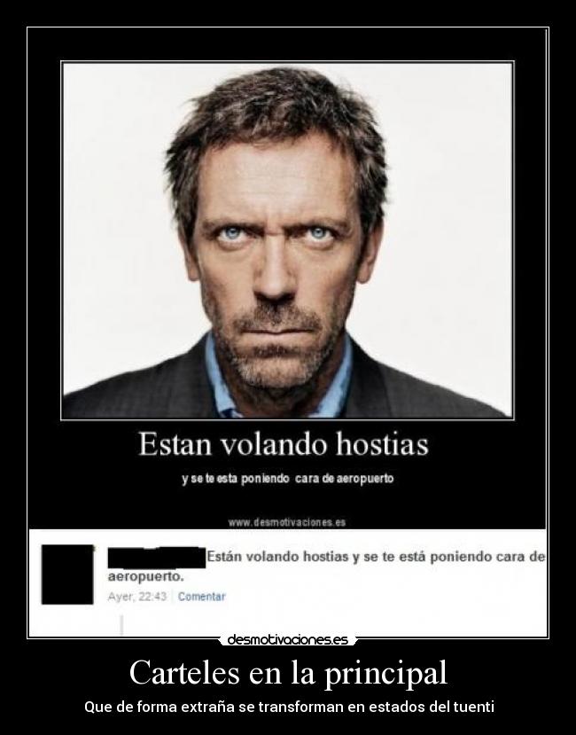 Carteles en la principal - 