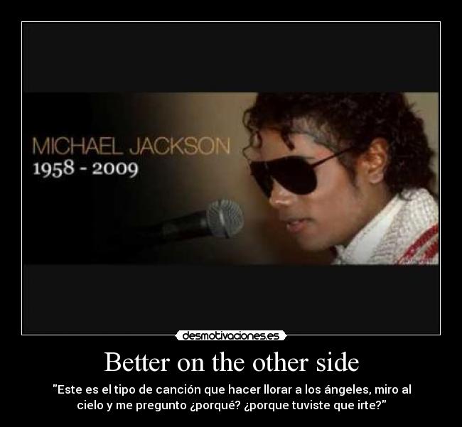 Better on the other side -