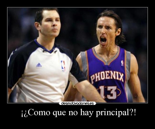 ¡¿Como que no hay principal?! -