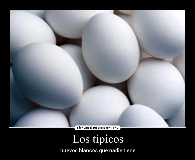 Los tipicos - huevos blancos que nadie tiene