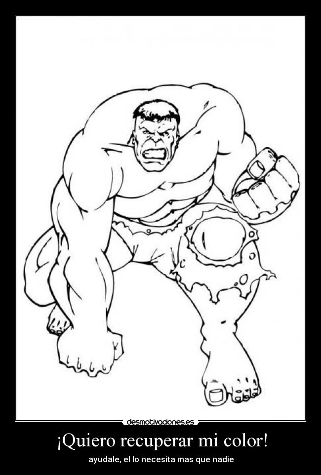 ¡Quiero recuperar mi color! -