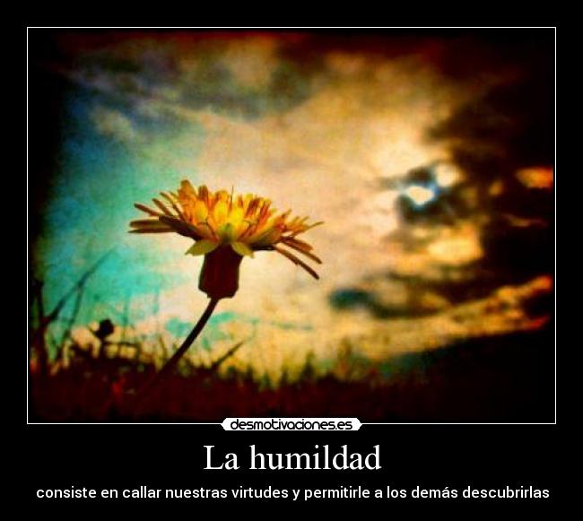 La humildad -