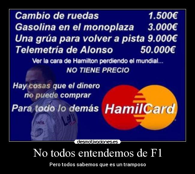 No todos entendemos de F1 - Pero todos sabemos que es un tramposo